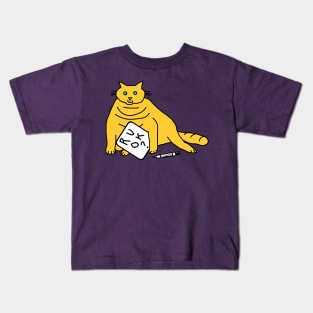 Chubby Cat Wants to Know R U OK Kids T-Shirt